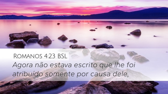 Romanos 4:23 BSL Bible Verse Image
