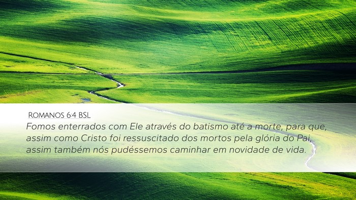 Romanos 6:4 BSL Bible Verse Image