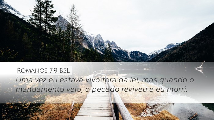 Romanos 7:9 BSL Bible Verse Image