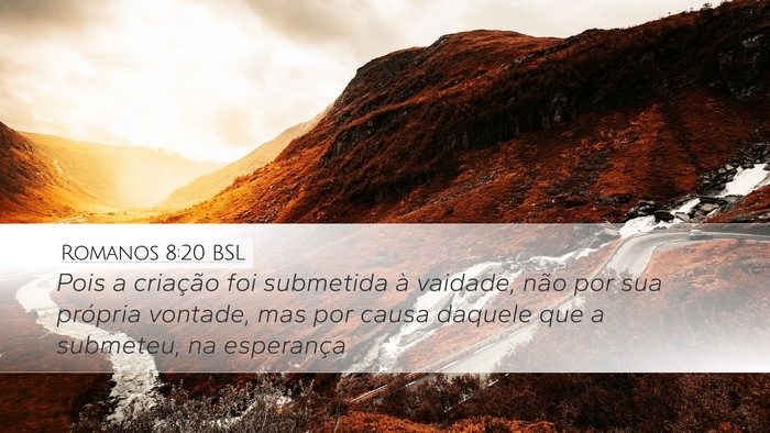 Romanos 8:20 BSL Bible Verse Image