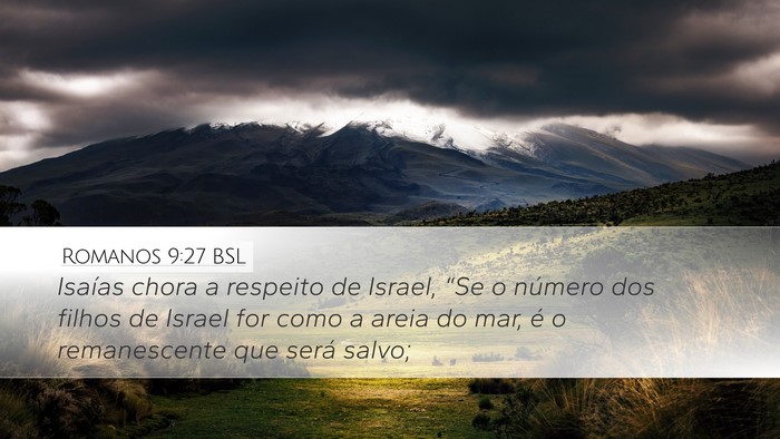Romanos 9:27 BSL Bible Verse Image