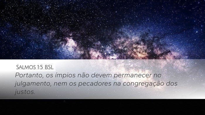 Salmos 1:5 BSL Bible Verse Image