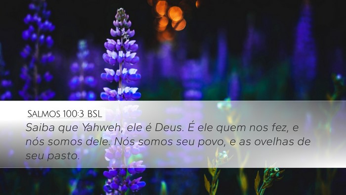 Salmos 100:3 BSL Bible Verse Image