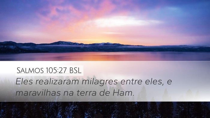Salmos 105:27 BSL Bible Verse Image