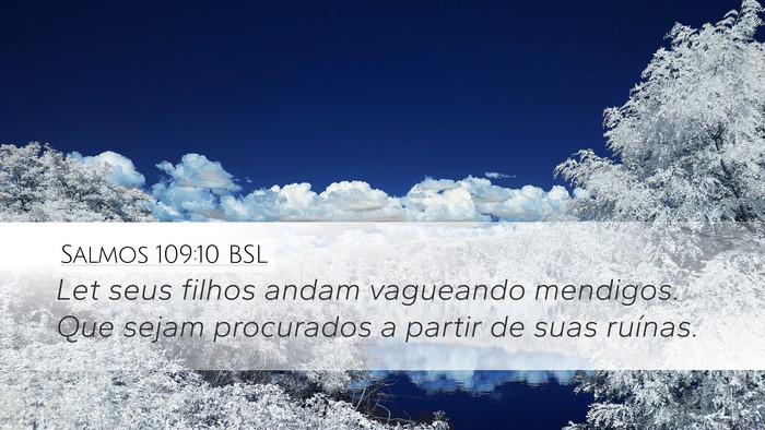 Salmos 109:10 BSL Bible Verse Image