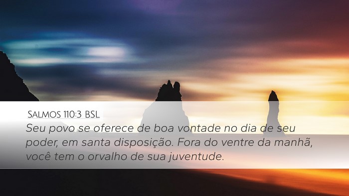 Salmos 110:3 BSL Bible Verse Image