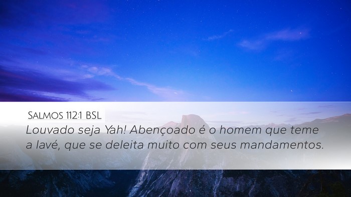 Salmos 112:1 BSL Bible Verse Image