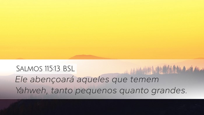 Salmos 115:13 BSL Bible Verse Image