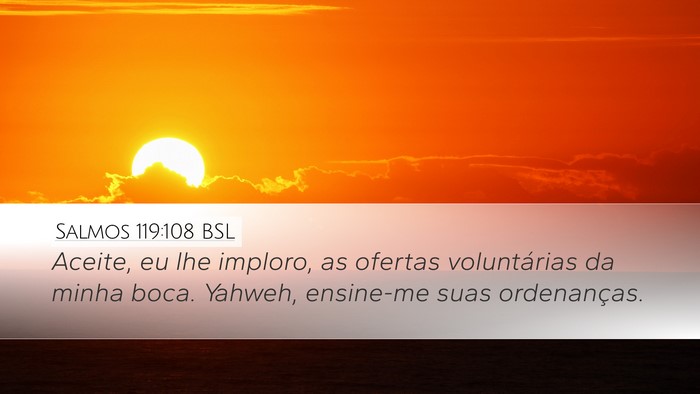 Salmos 119:108 BSL Bible Verse Image