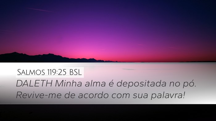 Salmos 119:25 BSL Bible Verse Image