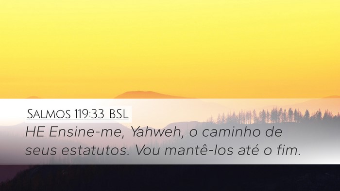 Salmos 119:33 BSL Bible Verse Image