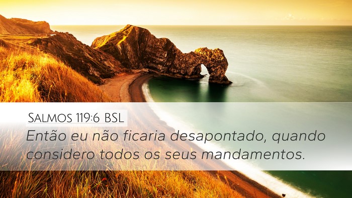 Salmos 119:6 BSL Bible Verse Image