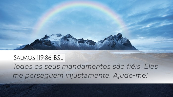 Salmos 119:86 BSL Bible Verse Image