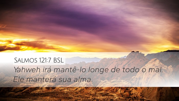 Salmos 121:7 BSL Bible Verse Image