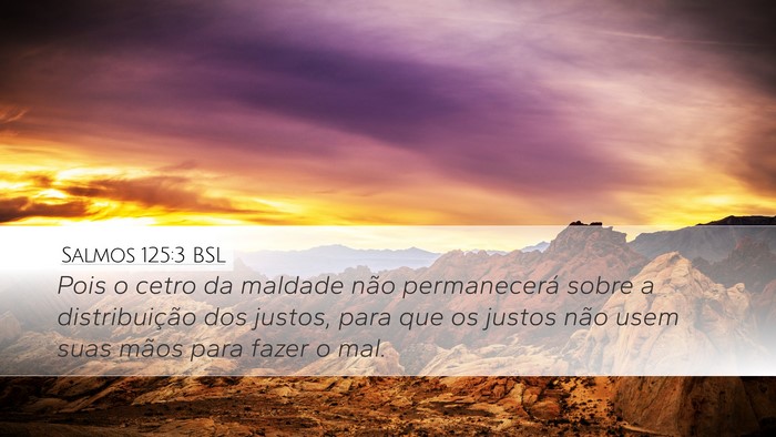 Salmos 125:3 BSL Bible Verse Image