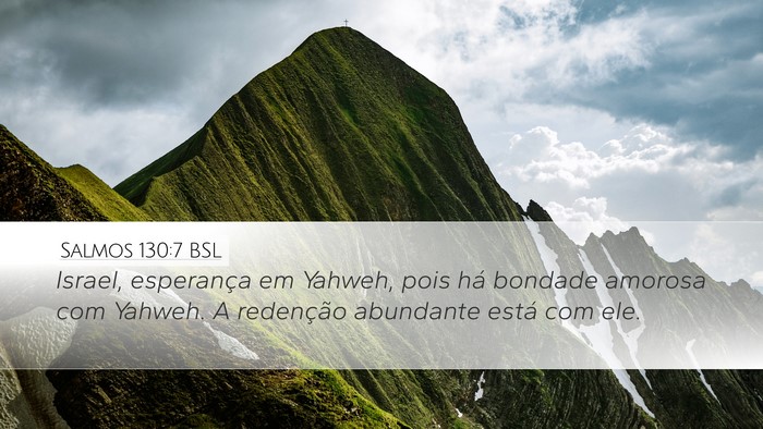 Salmos 130:7 BSL Bible Verse Image