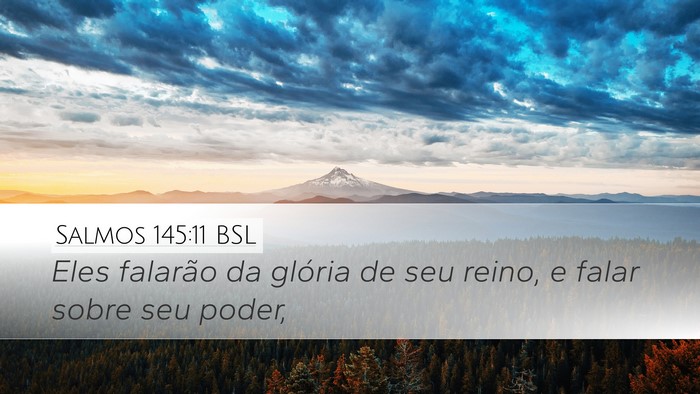 Salmos 145:11 BSL Bible Verse Image