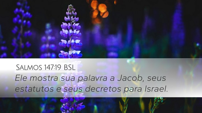 Salmos 147:19 BSL Bible Verse Image