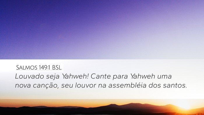 Salmos 149:1 BSL Bible Verse Image