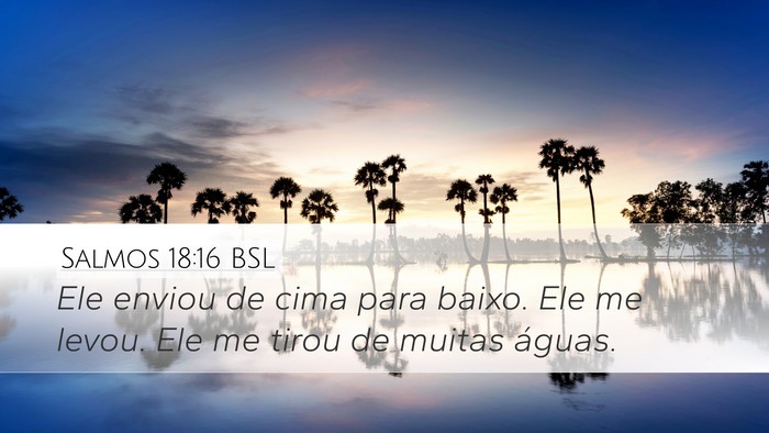 Salmos 18:16 BSL Bible Verse Image