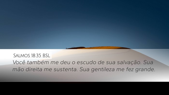 Salmos 18:35 BSL Bible Verse Image