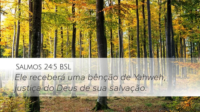 Salmos 24:5 BSL Bible Verse Image