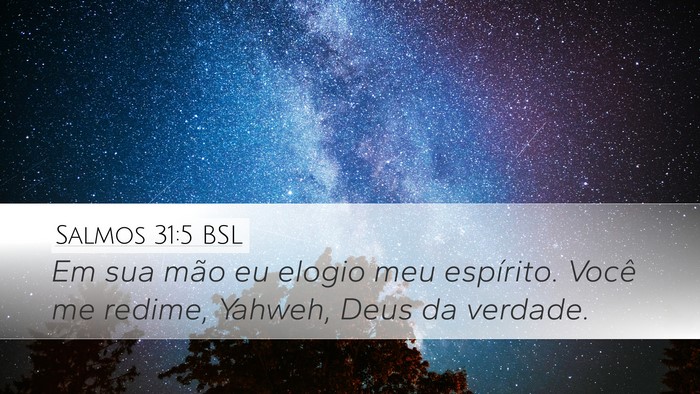 Salmos 31:5 BSL Bible Verse Image