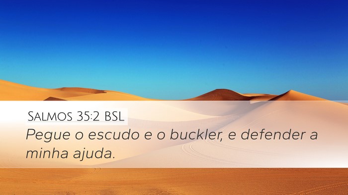 Salmos 35:2 BSL Bible Verse Image