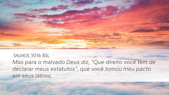 Salmos 50:16 BSL Bible Verse Image