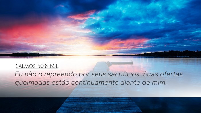 Salmos 50:8 BSL Bible Verse Image