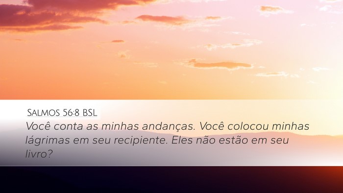 Salmos 56:8 BSL Bible Verse Image