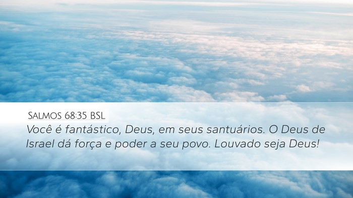 Salmos 68:35 BSL Bible Verse Image