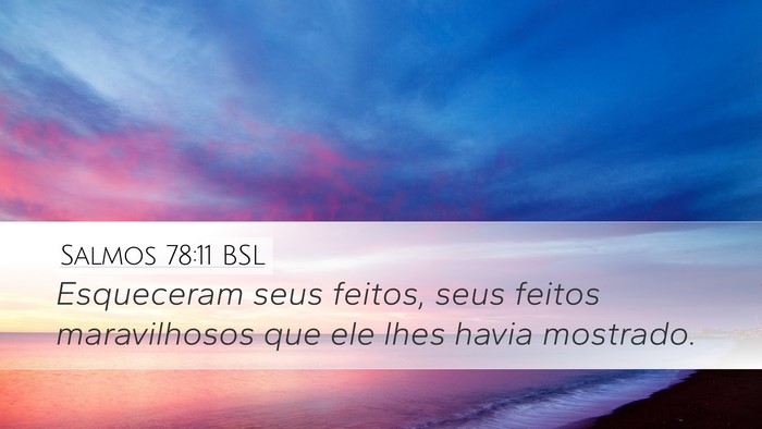 Salmos 78:11 BSL Bible Verse Image