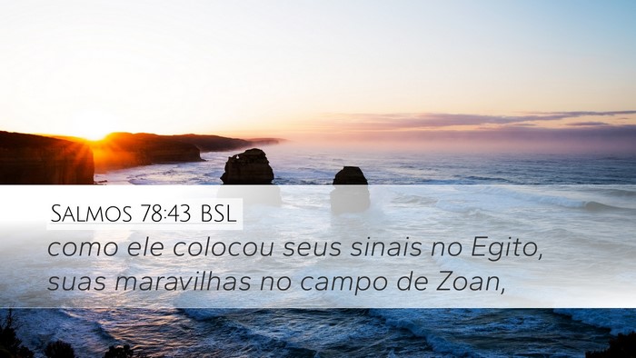 Salmos 78:43 BSL Bible Verse Image