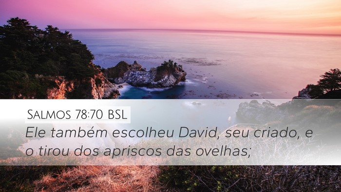 Salmos 78:70 BSL Bible Verse Image
