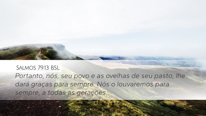 Salmos 79:13 BSL Bible Verse Image