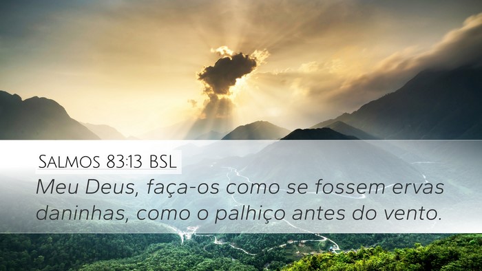 Salmos 83:13 BSL Bible Verse Image