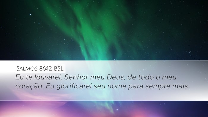 Salmos 86:12 BSL Bible Verse Image