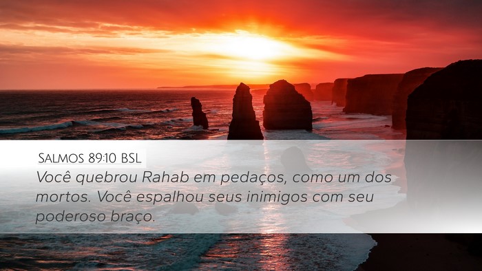 Salmos 89:10 BSL Bible Verse Image