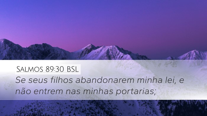 Salmos 89:30 BSL Bible Verse Image