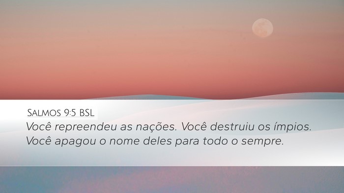 Salmos 9:5 BSL Bible Verse Image