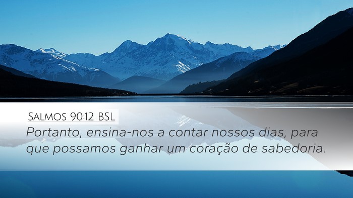 Salmos 90:12 BSL Bible Verse Image