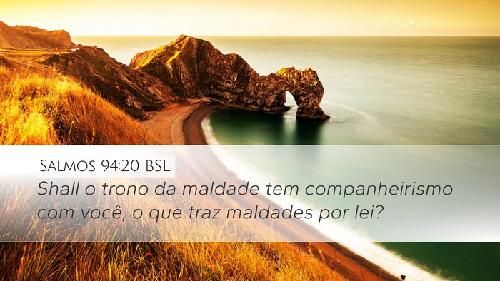 Salmos 94:20 BSL Bible Verse Image