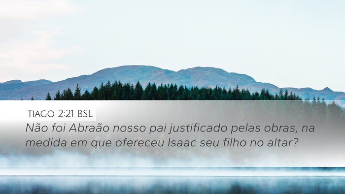 Tiago 2:21 BSL Bible Verse Image