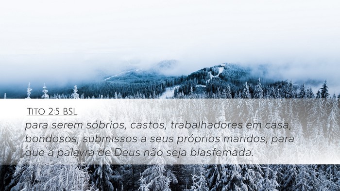 Tito 2:5 BSL Bible Verse Image