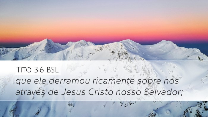 Tito 3:6 BSL Bible Verse Image