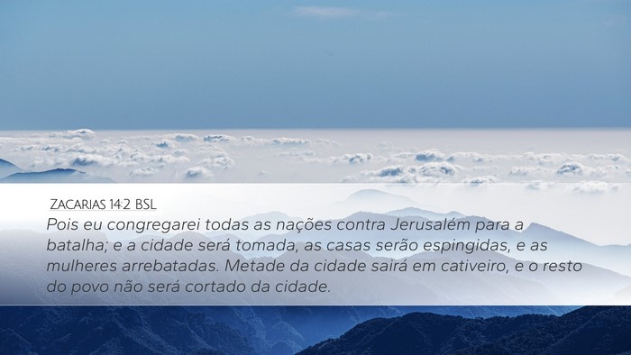 Zacarias 14:2 BSL Bible Verse Image