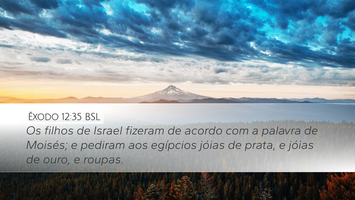 Êxodo 12:35 BSL Bible Verse Image
