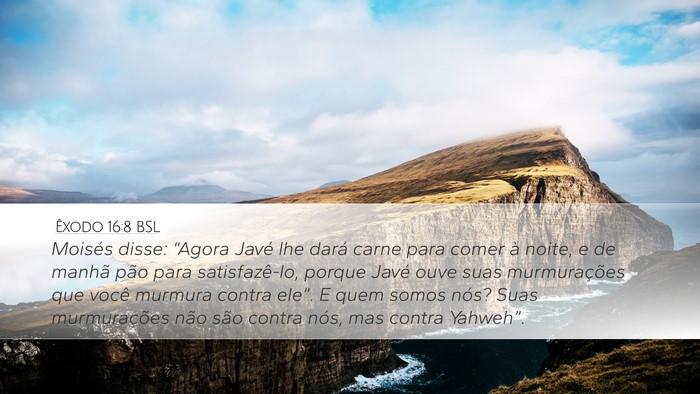 Êxodo 16:8 BSL Bible Verse Image