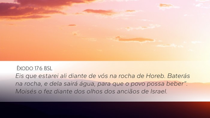 Êxodo 17:6 BSL Bible Verse Image